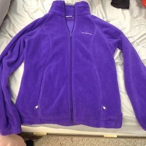 Purple Fleece Columbia Jacket